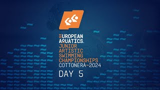 European Aquatics Junior Artistic Swimming Championships  Malta 2024  Day 5  Evening Session [upl. by Aninad568]