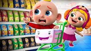 Grocery Store🛒 Baby Goes Shopping Song  Finger Family Song and More Nursery Rhymes amp Kids Songs [upl. by Chaffinch843]