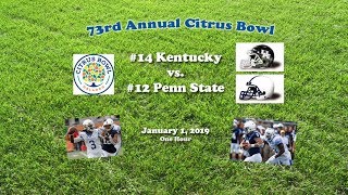 2019 Citrus Bowl Kentucky v Penn State One Hour [upl. by Enna217]