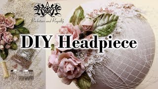 How To Make a Flower amp Lace Bridal Headpiece with Birdcage Veil  Rockstars and Royalty [upl. by Ztnahc]