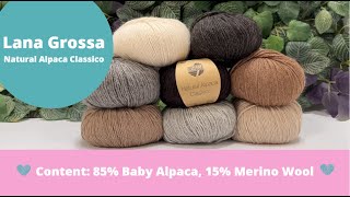 Lana Grossa Natural Alpaca Classico [upl. by Teak483]