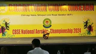 CBSE NATIONAL AEROBICS CHAMPIONSHIP GWALIOR 2024Performaned by MargeePanchariya [upl. by Annavas89]