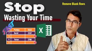 3 Easy Ways to Remove Blank Rows in Excel  Remove blank rows in excel in hindi  MS Excel Tricks [upl. by Nelyak878]