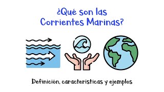 🌊🌎 ¿Qué son las Corrientes Marinas 🌚🌝 Definición características y ejemplos  Fácil y Rápido [upl. by Kenn432]