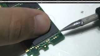 Soldering a DDR RAM chip [upl. by Oiramel]