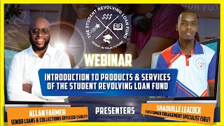 Webinar October 2nd 2024  Products and Services of the Student Revolving Loan Fund [upl. by Lynelle205]