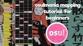 osumania Mapping Tutorial For Beginners [upl. by Htur605]