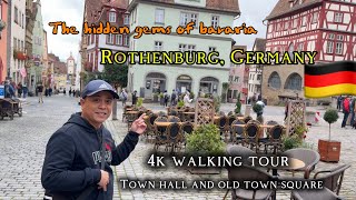 Rothenburg Germany 2024🇩🇪 in 4k walking tour Bavaria Germany🇩🇪 [upl. by Cyn]