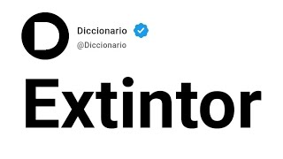 Extintor Significado En Español [upl. by Arotahs]