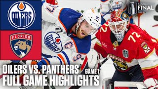 Stanley Cup Final Game 1 Edmonton Oilers vs Florida Panthers  Full Game Highlights [upl. by Elocn]