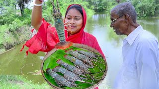 LOBSTAR TAIL 83 বছর বয়সে এই প্রথমবার দাদু lobstar দেখলlobster recipe by popi [upl. by Alilak]