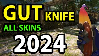 GUT KNIFE  All Skins 2024  CounterStrike 2 CS2 [upl. by Leirvag79]