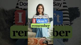 Better Ways To Say ‘I don’t Remember’  Learn Advanced English Phrases speakenglish letstalk esl [upl. by Eladnor780]