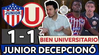 JUNIOR 1 UNIVERSITARIO 1⚡COPA LIBERTADORES 2024🔥¿CUÁL ES EL JUNIOR REAL🔥LA U COMPETITIVA [upl. by Katharine771]