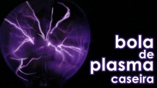 Como fazer BOLA DE PLASMA em casa GLOBO DE PLASMA CASEIRO  EXPERIÊNCIA de FÍSICA [upl. by Conners]