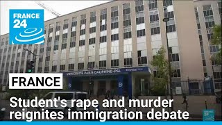 French minister vows to protect the French after student rape and murder • FRANCE 24 English [upl. by Metabel]