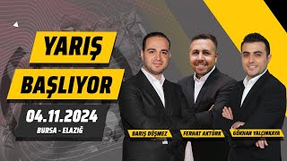 Yarış Başlıyor  4 Kasım 2024 Bursa ve Elazığ At Yarışı Tahminleri [upl. by Nalorac]