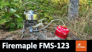 Review of the Firemaple FMS123 stove and Stainless 06L kettle [upl. by Zach852]