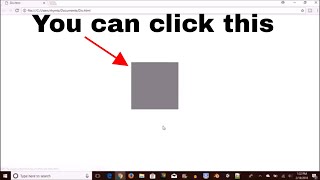 How to make a clickable div in HTML and CSS [upl. by Ettenil961]