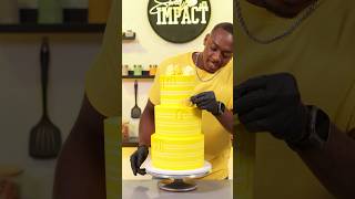 Making a cake using only the color yellow shorts [upl. by Jaban]