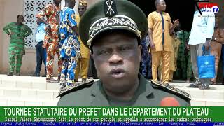 TOURNÉE STATUTAIRE DU PRÉFET DU PLATEAU Daniel Valère Sètonnougbo fait le point de son périple [upl. by Nylassej]