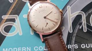 Swiss vintage watch Onsa Elegance 17 rubis 1960s movement Peseux cal 320 [upl. by Icyaj901]