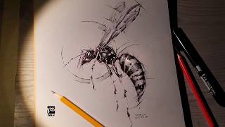 wasp time lapse sketch psdelux [upl. by Lorrac]