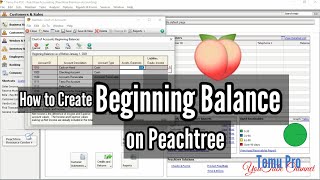 Lesson  3  Peachtree Accounting How to Create Beginning Balance on Peachtree tutorial in Amharic [upl. by Ettevi]