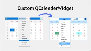 ★PyQt Style Sheets ★ QCalenderWidget [upl. by Reivad997]