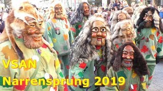 🥳🎉 Fasnacht in Bad Säckingen Großer Narrensprung der VSAN I 55 Min 🎺🥁 [upl. by Gruver]