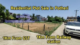 ID 678  Residential Plot Sale in PotheriEast Facing1km From Railway stationcement Road [upl. by Eihs]