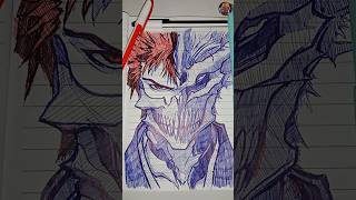 ichigo kurosakis hatch sketch 🖊️💀✨ art anime bleach shorts [upl. by Keir964]