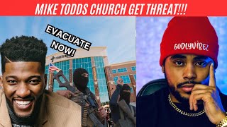 Mike Todd EVACUATES his church quickly after threat [upl. by Sehcaep186]