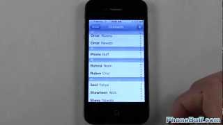 How To Set Individual Contact RingtonesText Tones On The iPhone [upl. by Ebehp562]