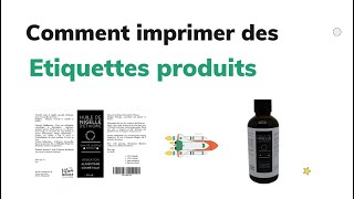 Imprimer des étiquettes personnalisées en ligne [upl. by Oizirbaf]