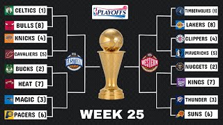 2024 NBA Playoffs Bracket Picks amp Predictions for the final week of 25 [upl. by Niliak]