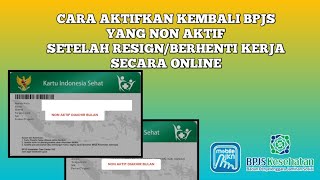 Cara Aktifkan Kembali BPJS Kesehatan Yang Non Aktif Secara Online [upl. by Gilges108]