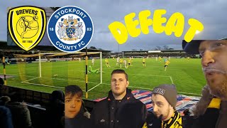 The Brewers fall to defeat again  Burton Albion v Stockport County Matchday Vlog [upl. by Baten]