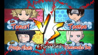 Temari VS Tenten VS Hinata VS Ino  Naruto Gekitou Ninja Taisen 4 [upl. by Eat971]