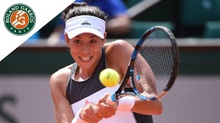 Garbiñe Muguruza  Top 5 Best Shots  RolandGarros 2017 [upl. by Elleinnad]