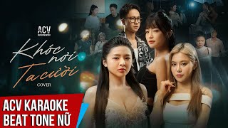 KARAOKE  KHÓC NƠI TA CƯỜI  MOCHIII x BẢO VÂN x THỦY LÊ Cover  Composer Đinh Tùng Huy  Beat Chuẩn [upl. by Nylqcaj]