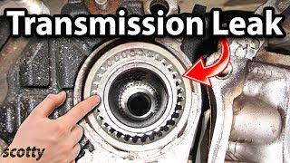 How to Fix a Transmission Leak in Your Car Axle Seal [upl. by Stephanus]