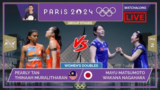 TANTHINAAH 🇲🇾 vs MATSUMOTONAGAHARA 🇯🇵 LIVE Paris 2024 OLY Badminton LIVE Darence Chan Watchalong [upl. by Nnarefinnej952]