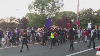 Night 91 Youth marchers set out from Duniway Park [upl. by Okkin]