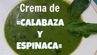 Crema de calabaza y espinacas FOZITA INIESTA [upl. by Dodge]