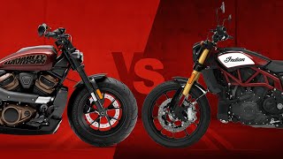 2022 HarleyDavidson Sportster S Vs Indian FTR 1200  Spec Showdown [upl. by Landmeier]