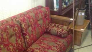 QuarterSawn Oak Victorian Sofa with Claw Feet [upl. by Leticia673]