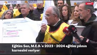 EğitimSen MEBe 20232024 eğitim yılının karnesi veriliyor Genel Başkan Kemal Irmak konuşuyor [upl. by Towney]