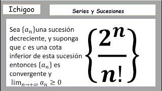 Determinar si la Sucesión es Convergente o Divergente [upl. by Havelock]