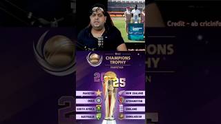 Champion Trophy 2025 🏆🔥 cricket viratkohli shorts [upl. by Atsillak508]